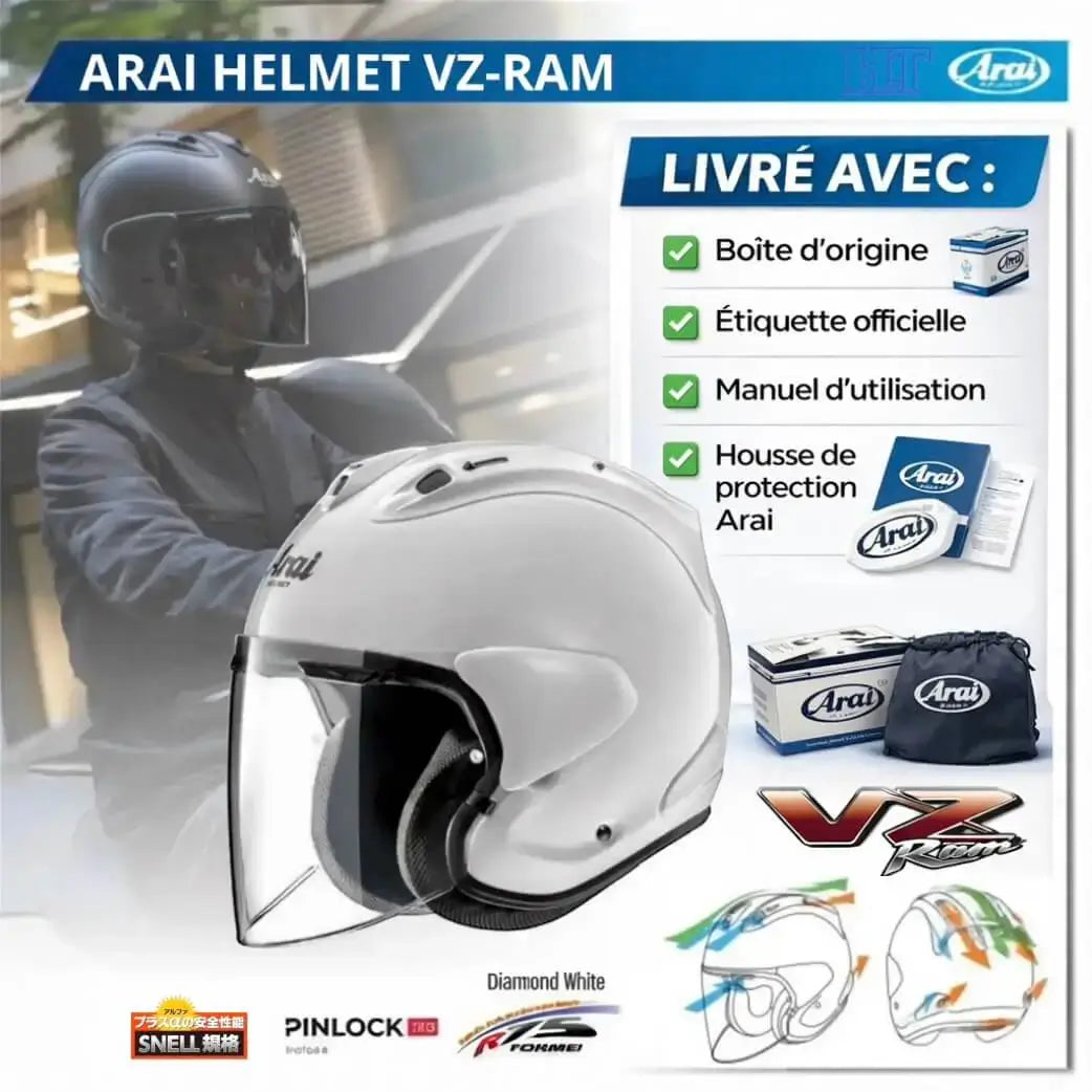 Casque moto ARAI HELMET JET VZ-R BLOSSOM